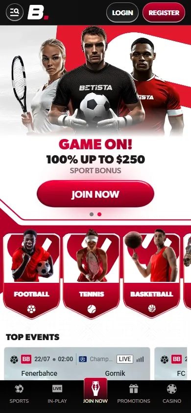 Betista Casino mobile screenshot