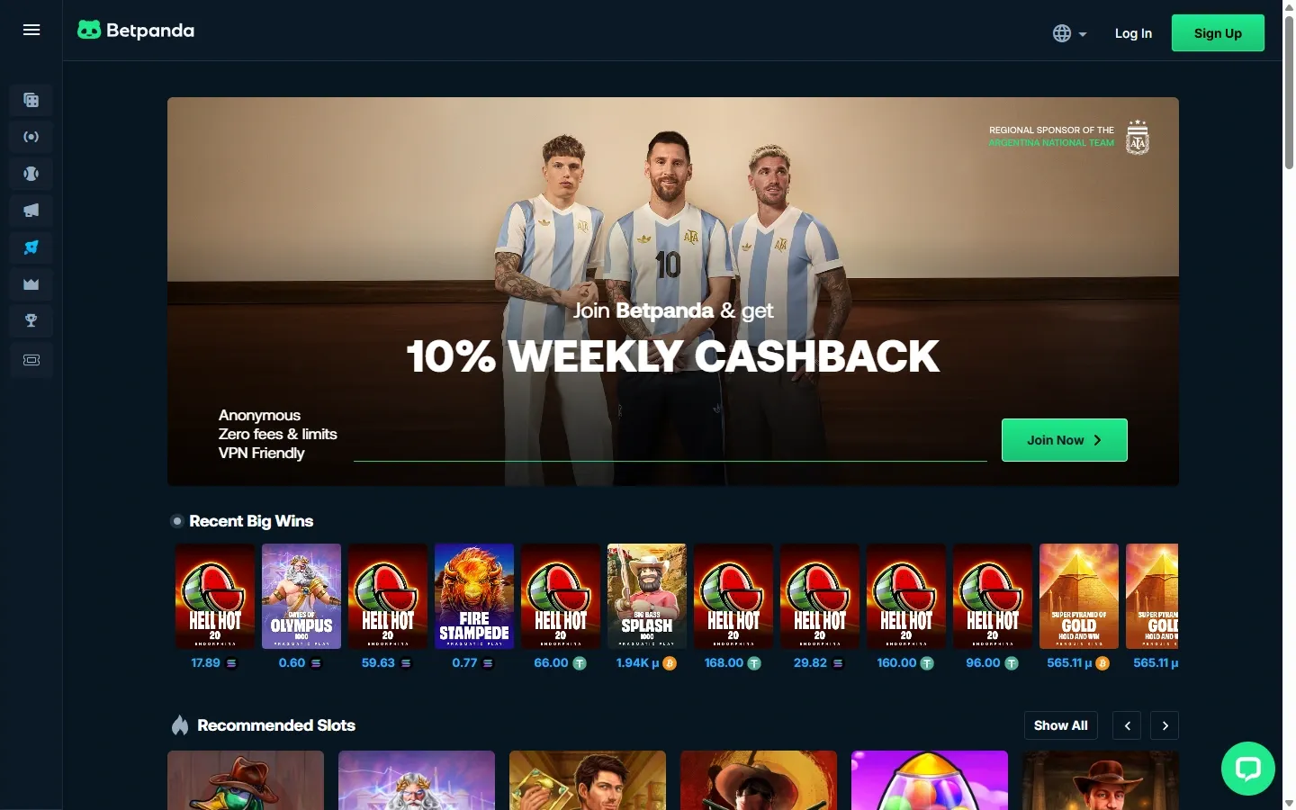 BetPanda homepage screenshot