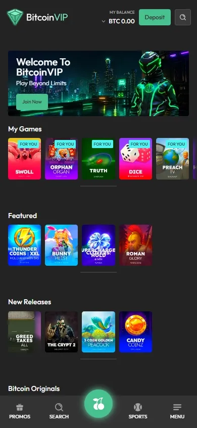 BitcoinVIP mobile screenshot