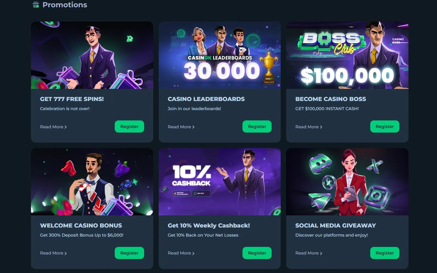 CasinOK promotions screenshot