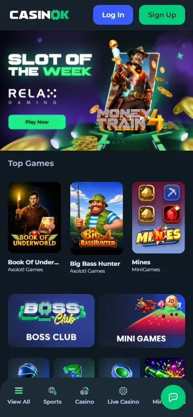 CasinOK mobile screenshot