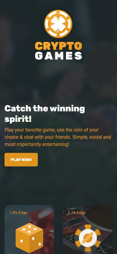 Crypto-Games.io mobile screenshot
