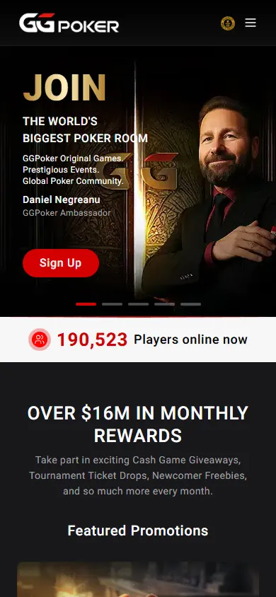 GGPoker Casino mobile screenshot