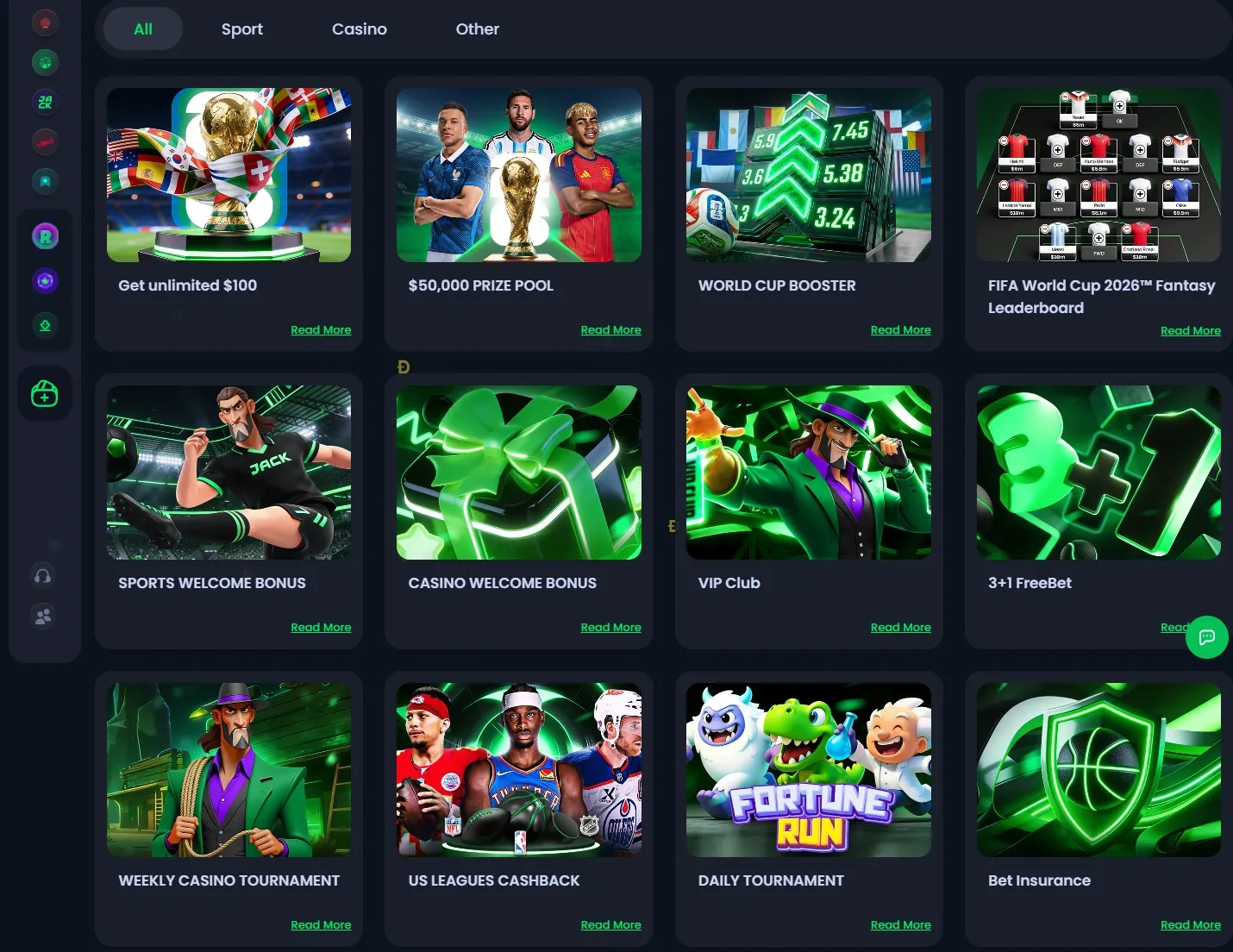 Jackbit Casino promotions screenshot