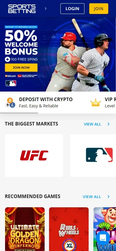 SportsBetting.ag mobile screenshot
