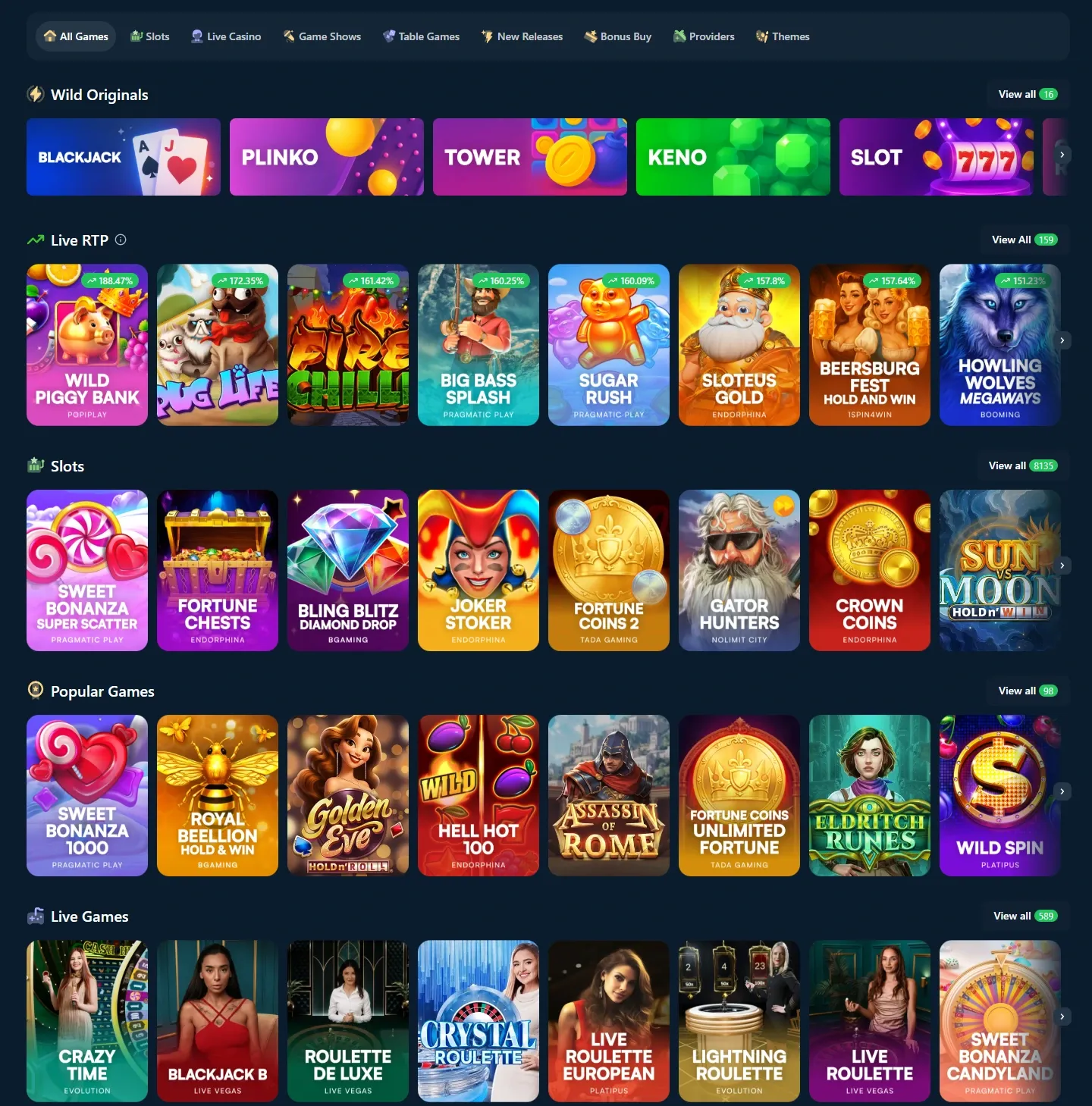 Wild.io game lobby screenshot