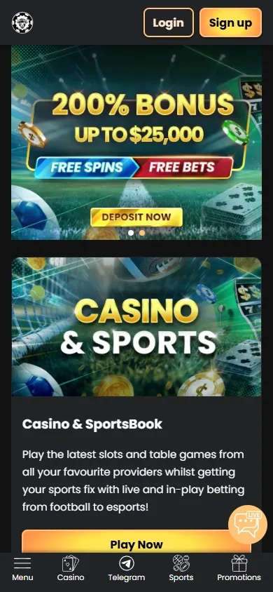WSM Casino mobile screenshot